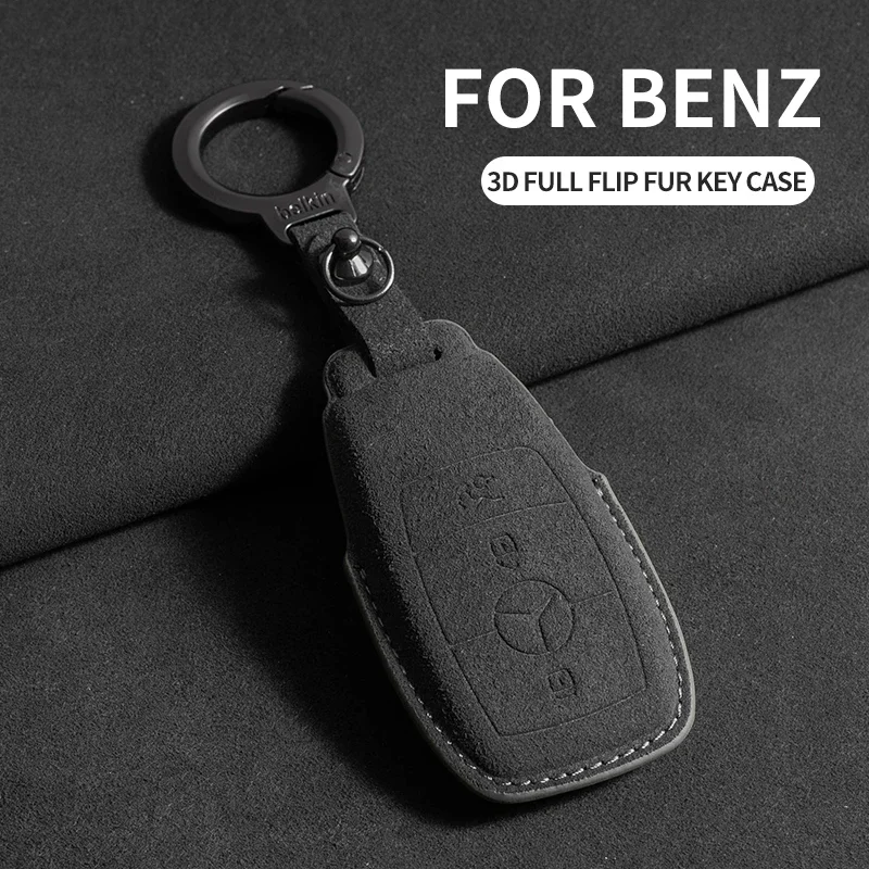 Car Key Case Cover For Mercedes Benz A B C E S Class W204 W205 W212 W213 W176 GLC CLE CLA GLB GLC GLS AMG W177 W222 Keychain