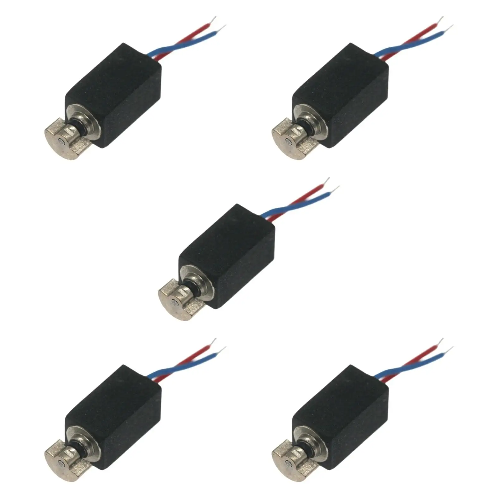 

5 штук микро-вибрационных двигателей 0408 с эксцентриковым колесом, прочные, 90 мА, миниатюрные, для DIY-проектов и электронных устройств