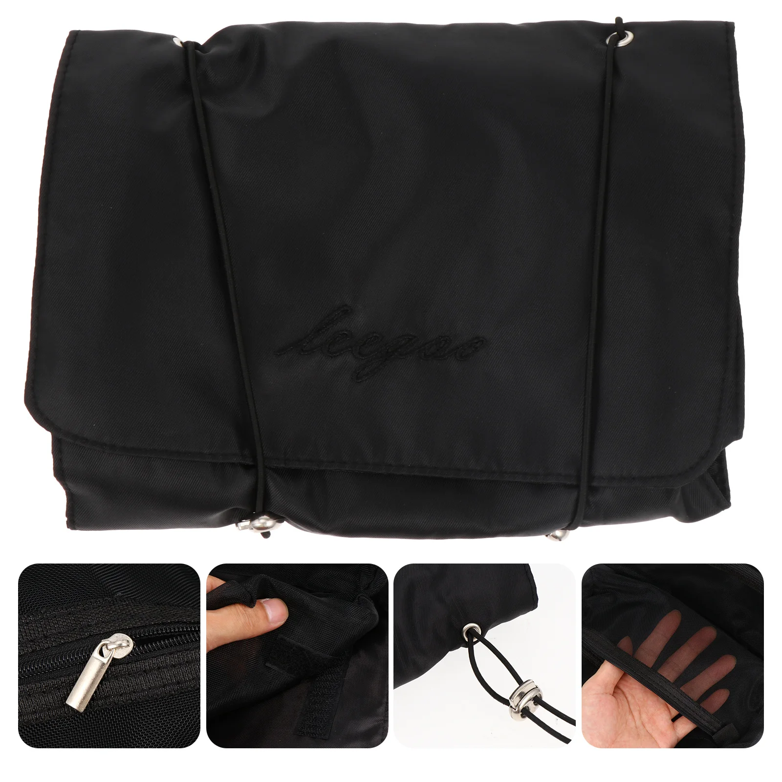 حقيبة مكياج مدمجة وخفيفة الوزن لأدوات الزينة للنساء، منظم محمول للسفر والتخزين المعلق #5