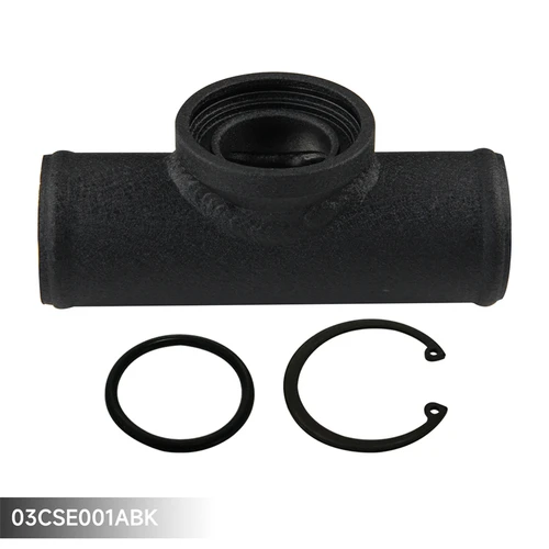 Adaptador de brida de 2 "", tubo de tubería compatible con válvula de soplado HKS SSQV SQV BOV, negro/plateado