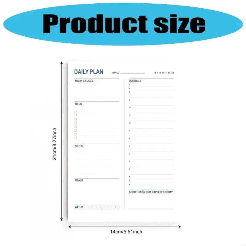 LXAA Daily Fitness Meal Planner Notebook Workout Meal Meal Tracking Journal Notepads