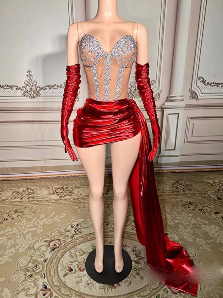 

High Quality Hot Stamping Sexy Suspender Fishbone Waist Dress 2025 New Fashion Custom Women'S Clothing