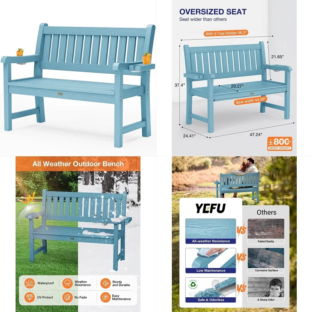 

Coated Outdoor Furniture HeavyDuty Portable Outdoor Bench Thermoplastic Coated, Expanded Metal, CommercialGrade Seating, Made i