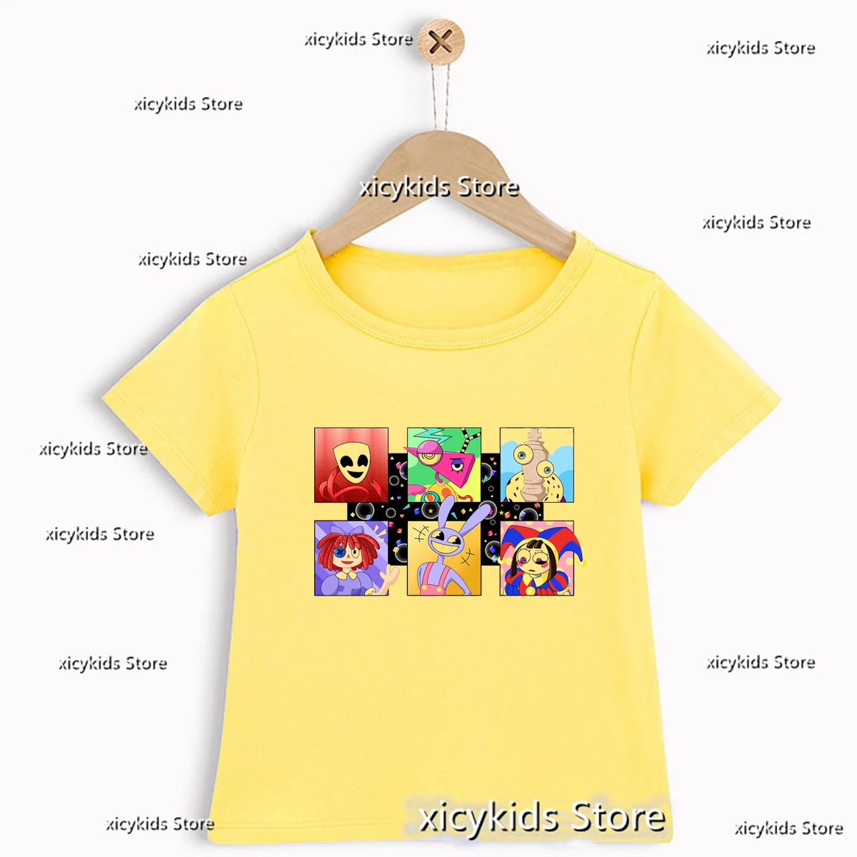 

T-Shirt For Boys/Girls Funny Video Game The Amazing Digital Circus Cartoon Printed Kids Tshirt Cute Kids Clothes 1-3 Years Old