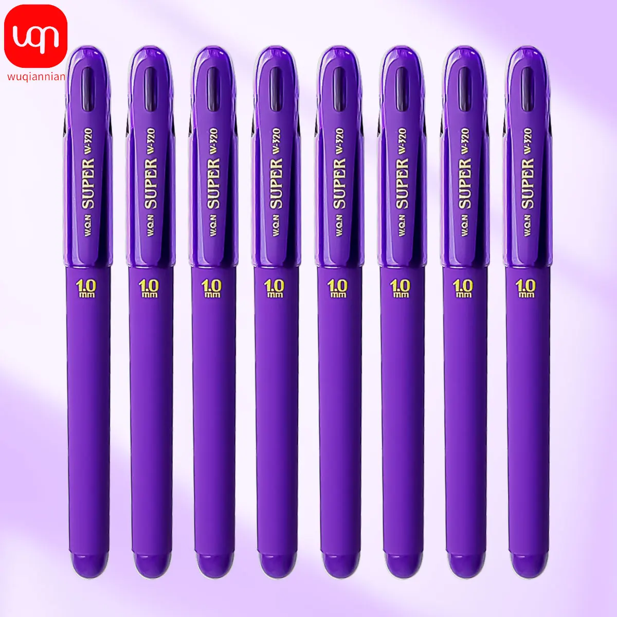 4/8/12pcs Purple ballpoint pen Non-erasable office use smooth writing 1.0mm school and office supplies