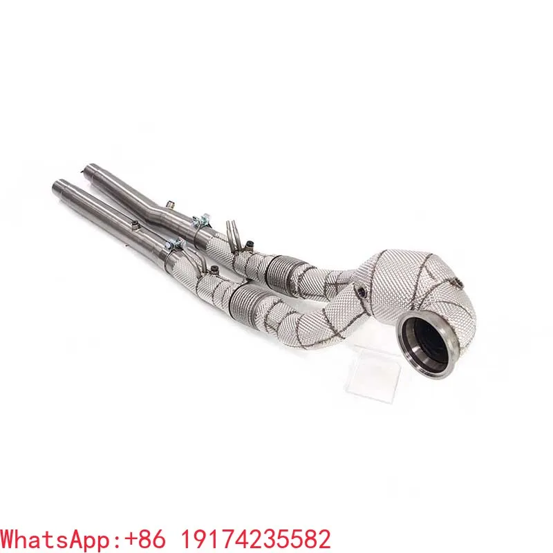 For Stainless Steel Car Exhaust Downpipe Resonant Tube For  RS3 2.5T 8Y 24+ With High Performance Auto Turning Pipe Parts