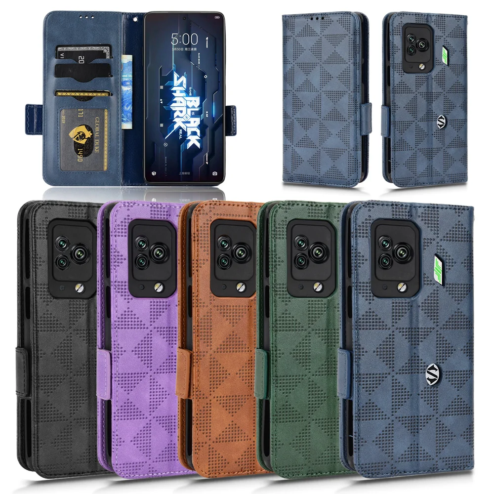 For Xiaomi Black Shark 5 Pro Case Luxury Flip PU Leather Wallet Magnetic Adsorption Case For Xiaomi BlackShark 5 Pro Phone Bags