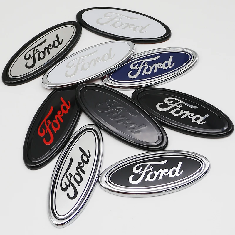 Pegatina con logotipo de coche de 11,5x4,5 cm para la parte trasera del maletero, accesorios para Ford Bronco, Everest, Mustang, Thunderbird, Mach-E, decoración de insignia GT