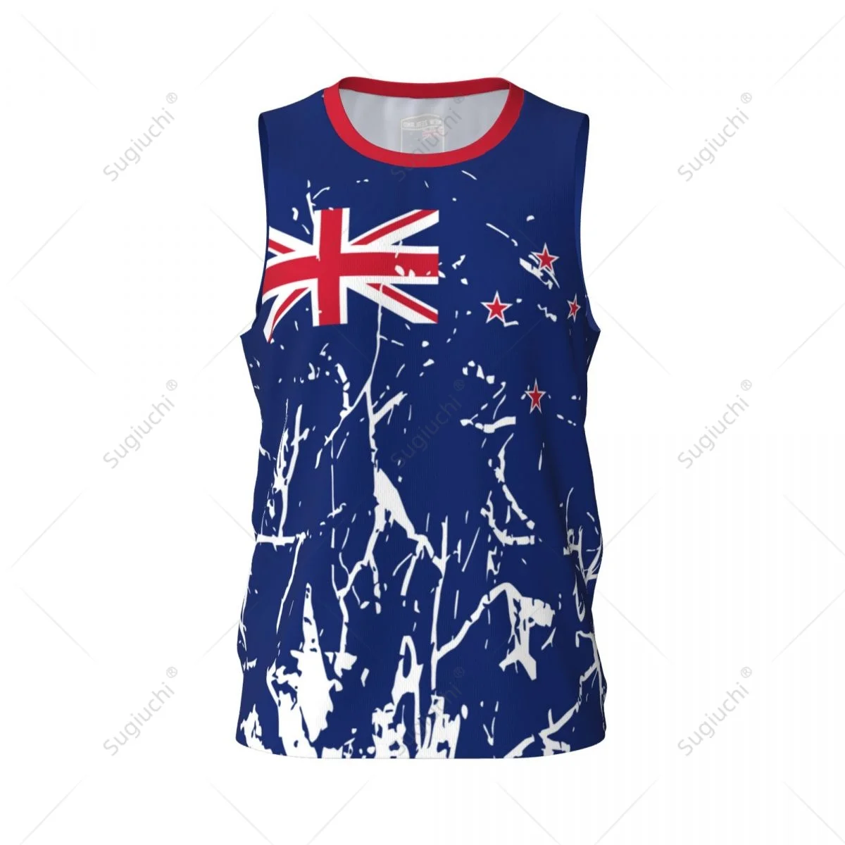 Men Basketball Sports New Zealand Flag Running Fitness Multifunction Jersey Sleeveless shirt Custom Name Nunber Exclusive
