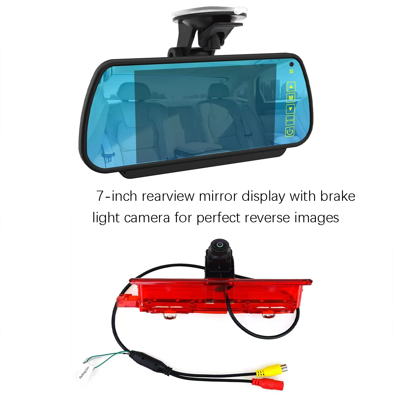 Reverse View 3rd High Level Brake Light Reversing Camera Kit with 7