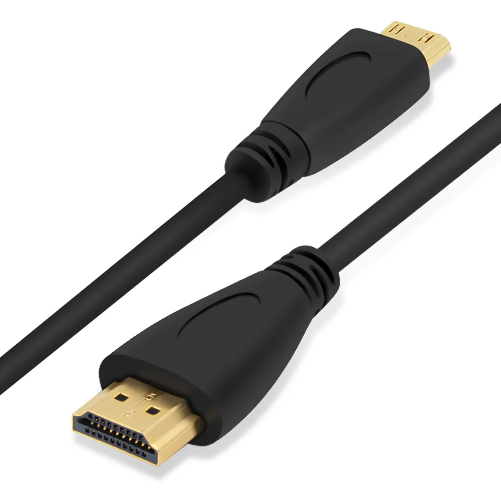 Mini HDMI-compatible to HDMI-compatible V1.4 M/M Male to Male to Mini Audio Video Cable 1080p 1440p for HDTV PS3 XBOX 3D HDTV