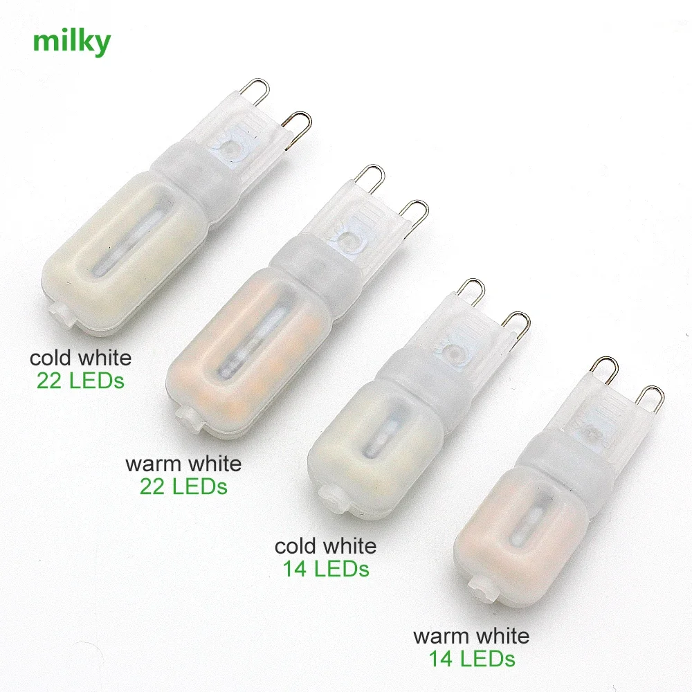 ANBLUB G9 G4 LED Light AC 220V DC 12V Dimmable bulb SMD2835 Spotlight For Chandelier Replace Halogen Lamp Lighting 5pcs/lot