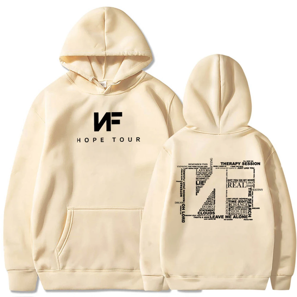 Nf Hope Tour Sudadera con capucha Nf Merch Nf Álbum de Música, regalo para Nf Fan Pullover Tops, ropa de calle Unisex