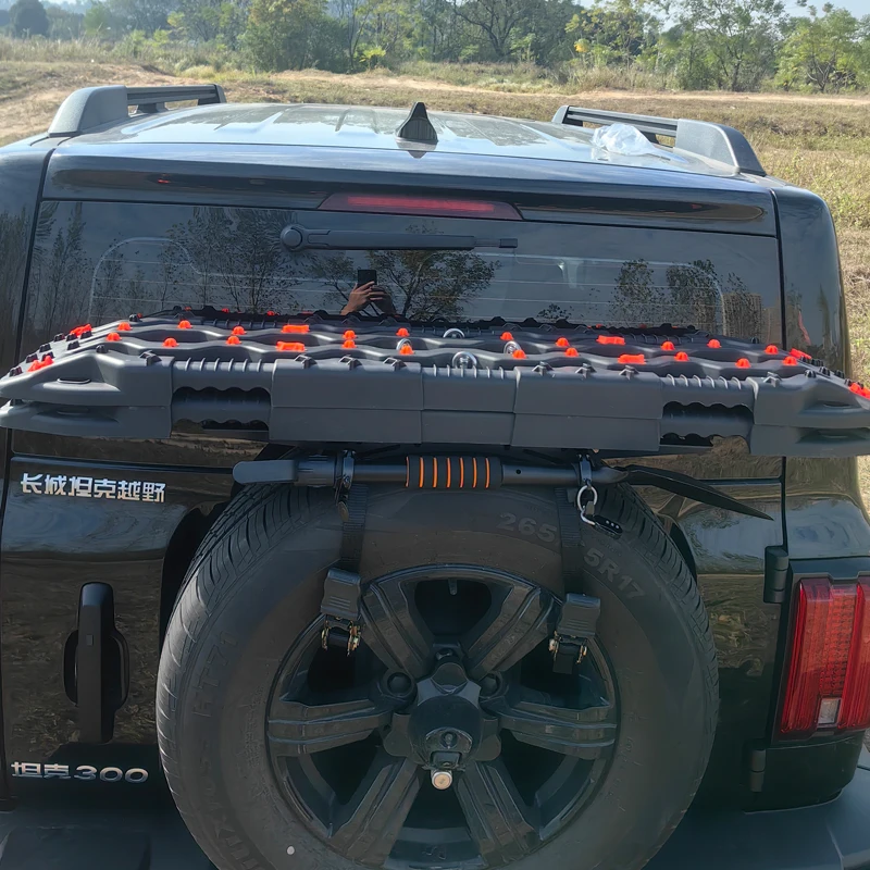 Vehicle Recovery Board  Mounts Traction Boards Mounting Kit Rescue Sand Board Recovery Board Mount for Spare Tire 4x4 Jeep