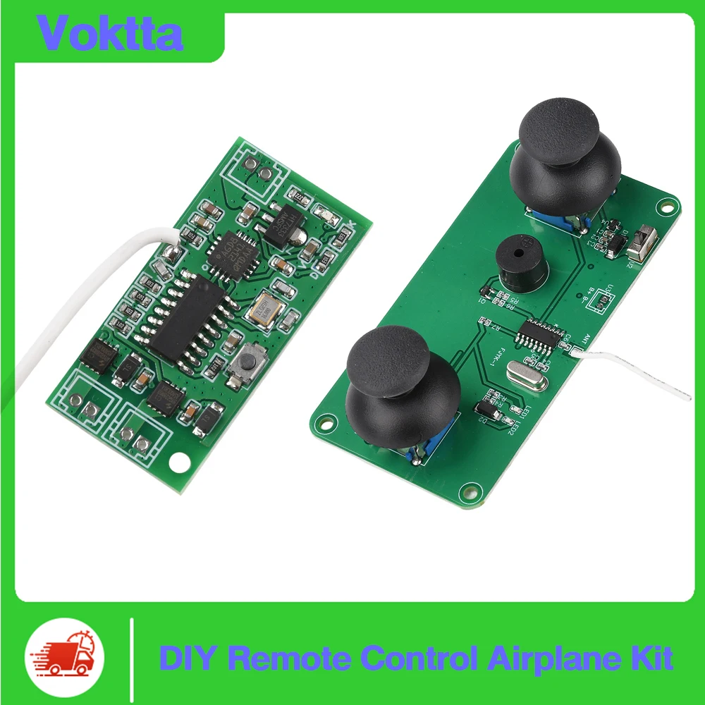 

2.4G Dual Motor RC Aircraft DIY Kit Fixed-Wing Glider Differential RC Circuit Board Flight Controller Board
