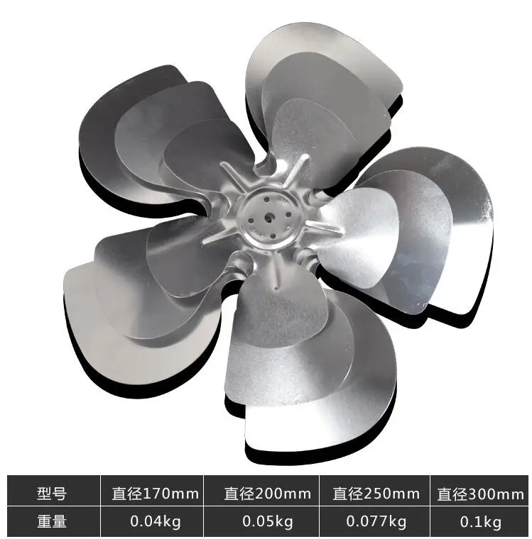 new for High-quality for Refrigerator cooling motor fan aluminum air blade 17CM 25CM 20CM 30CM