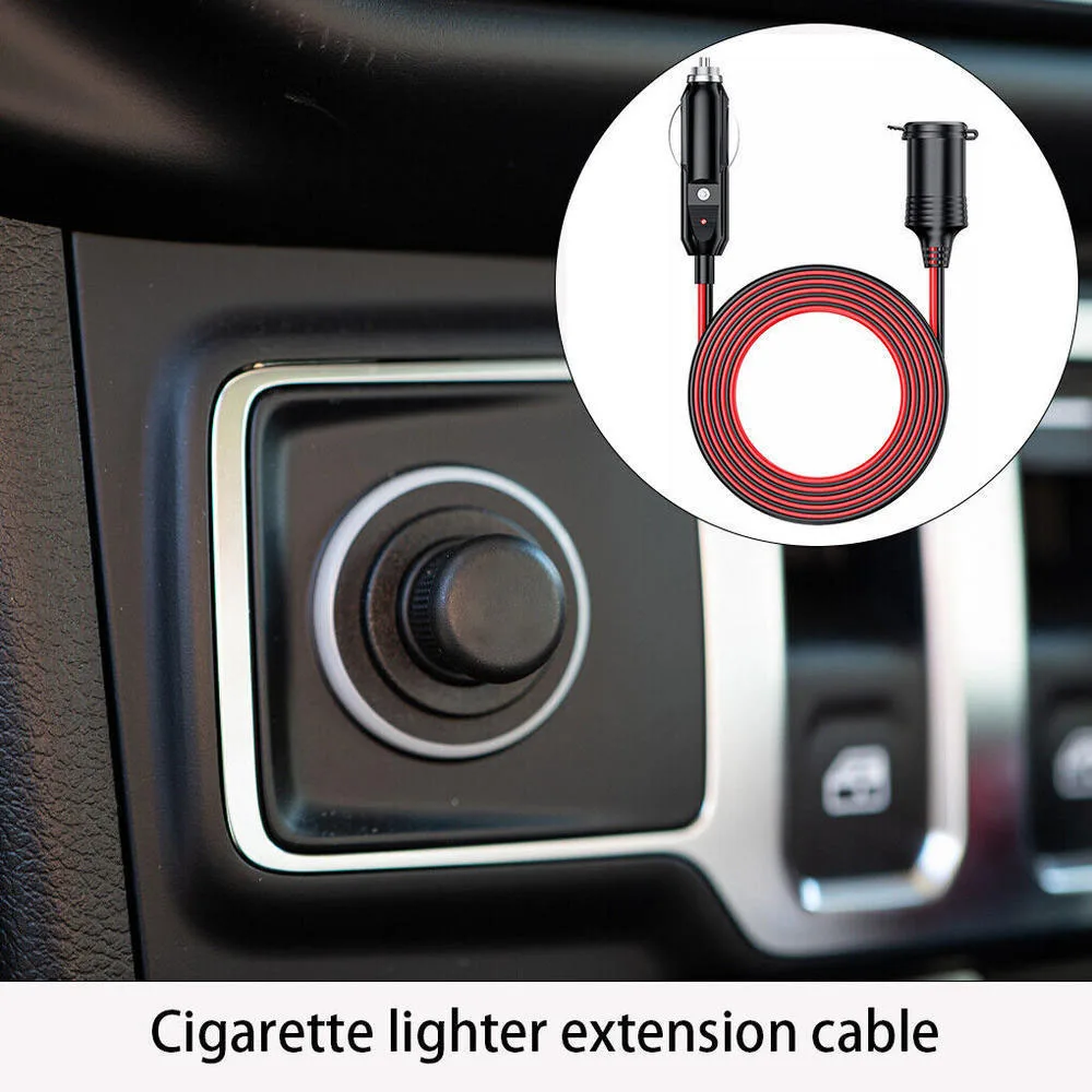 Car Cigarettes Lighter Cord With Indicator Light Stable Transmission Cigarettes Lighter Cord Cable For Car's Use