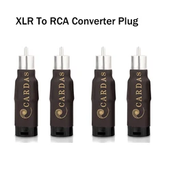 Cardas 3pin XLR Male/Female to RCA Male plug Adapter Audiophile grade Balanced HIFI Audio Connector Stereo plug