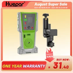 Huepar LR-8RG Laser Detector for Laser Level Digital Laser Receiver Pulse With LED Displays Magnet with Double Lamp 90 dB Buzzer