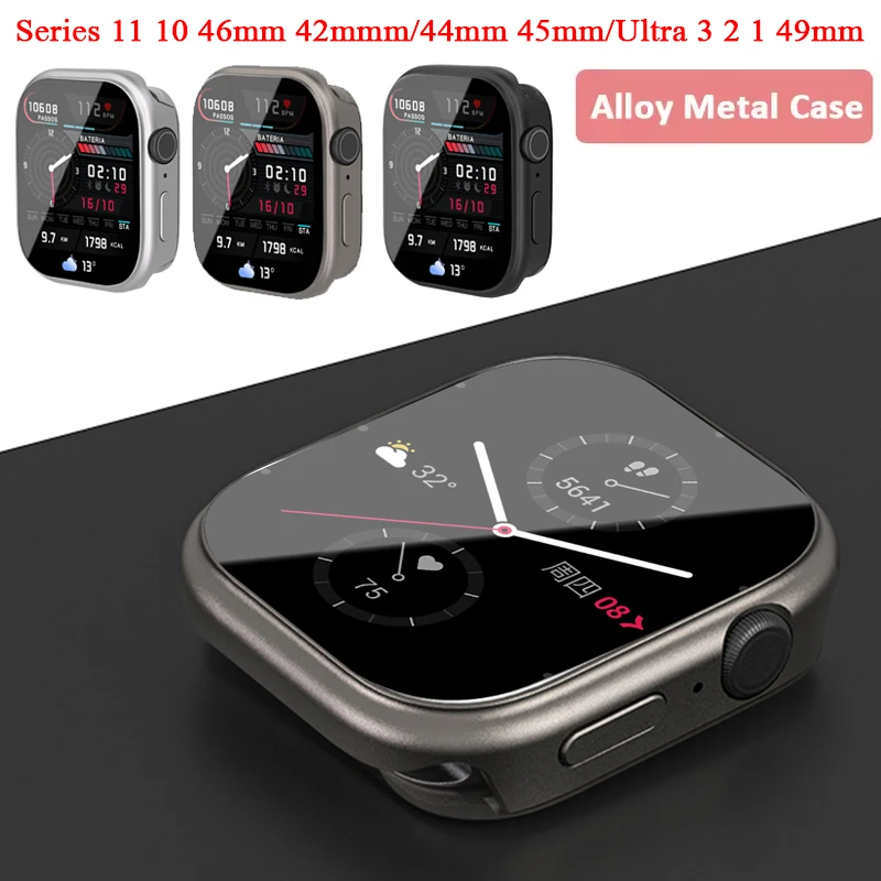 vidro-temperado-capa-para-apple-watch-case-serie-11-10-46mm-42mm-protetor-de-moldura-de-metal-para-iwatch-ultra-3-2-1-49mm