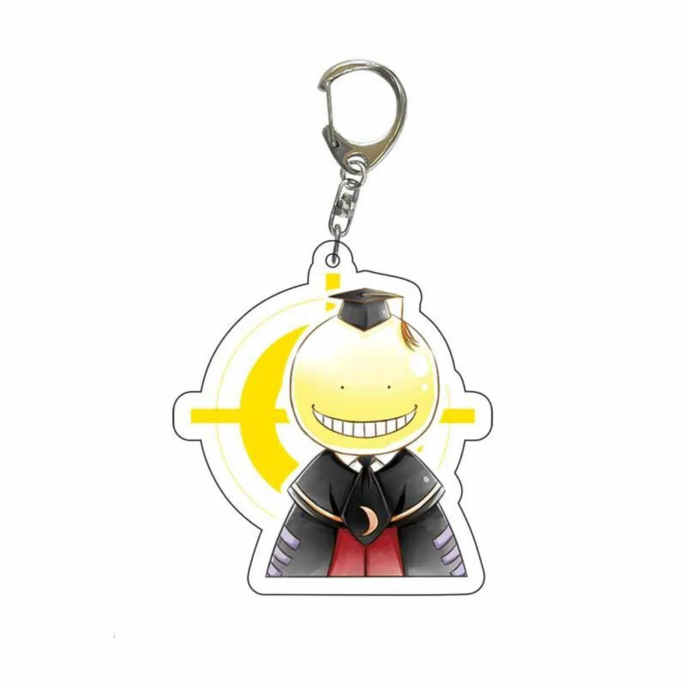 6CM Anime Ansatsu Kyoushitsu Acrylic Keychain Model Cosplay Charm Characters Ornament Accessories Goods Collection Gifts