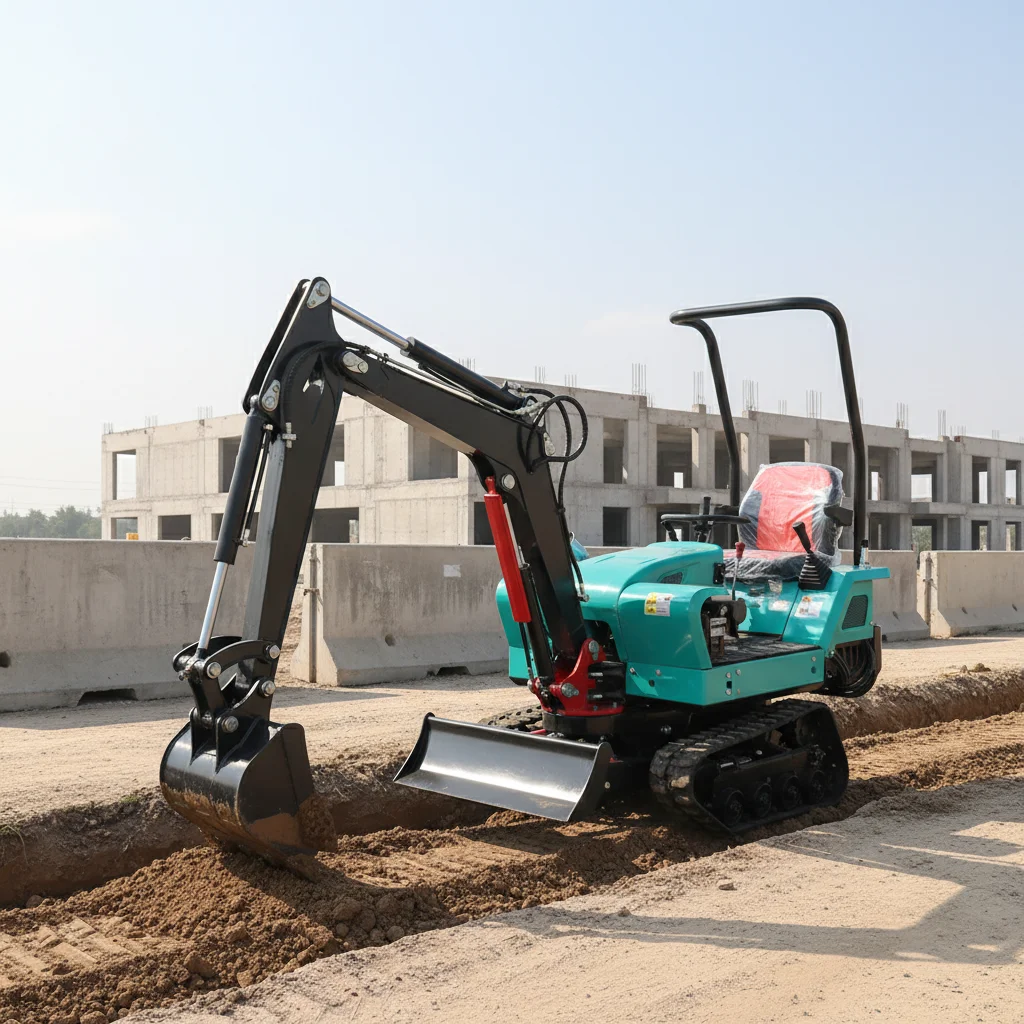 

Горячая новинка: гусеничный трактор 120 л.с. с гидравлическим экскаваторным оборудованием, отвалом-бульдозером и роторным культиватором