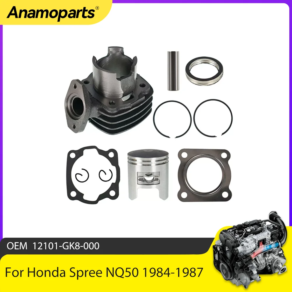 Cylinder piston gasket Rebuild Overhaul kit STD 41mm 50cc For Honda Spree NQ50 1984-1987 Scooter SB50 1988-1990 12101-GK8-000