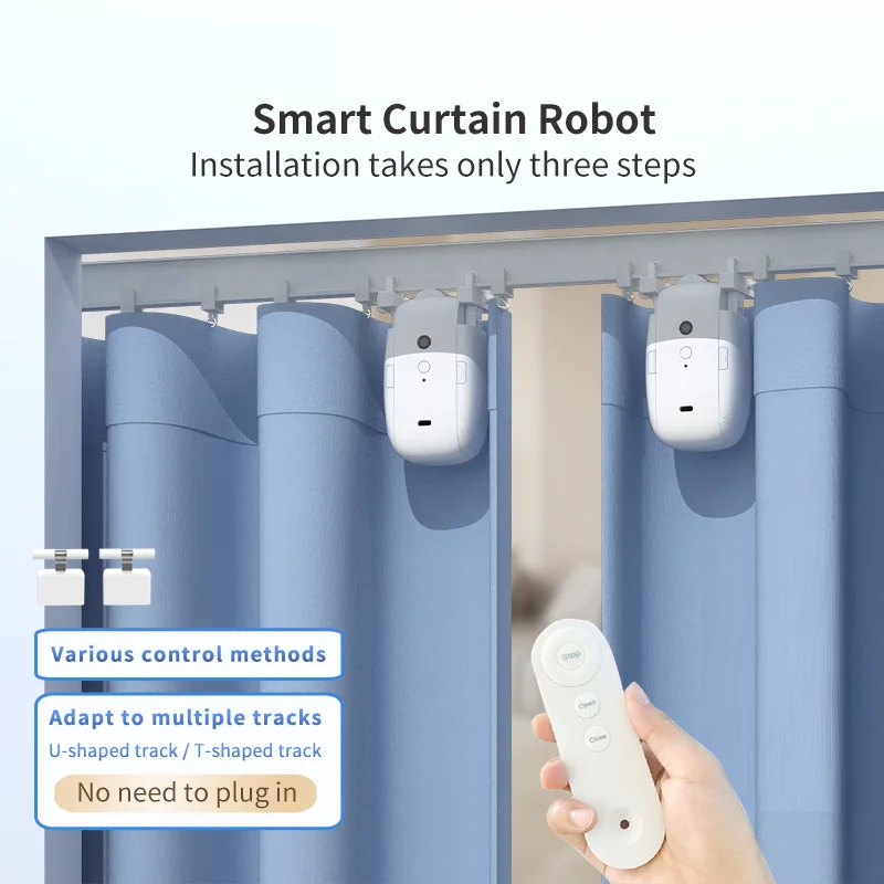 

Умный механизм открывания штор для дома, электронный ром/Т/У, трек, мотор для штор, робот, дистанционное управление, автоматический открыватель штор