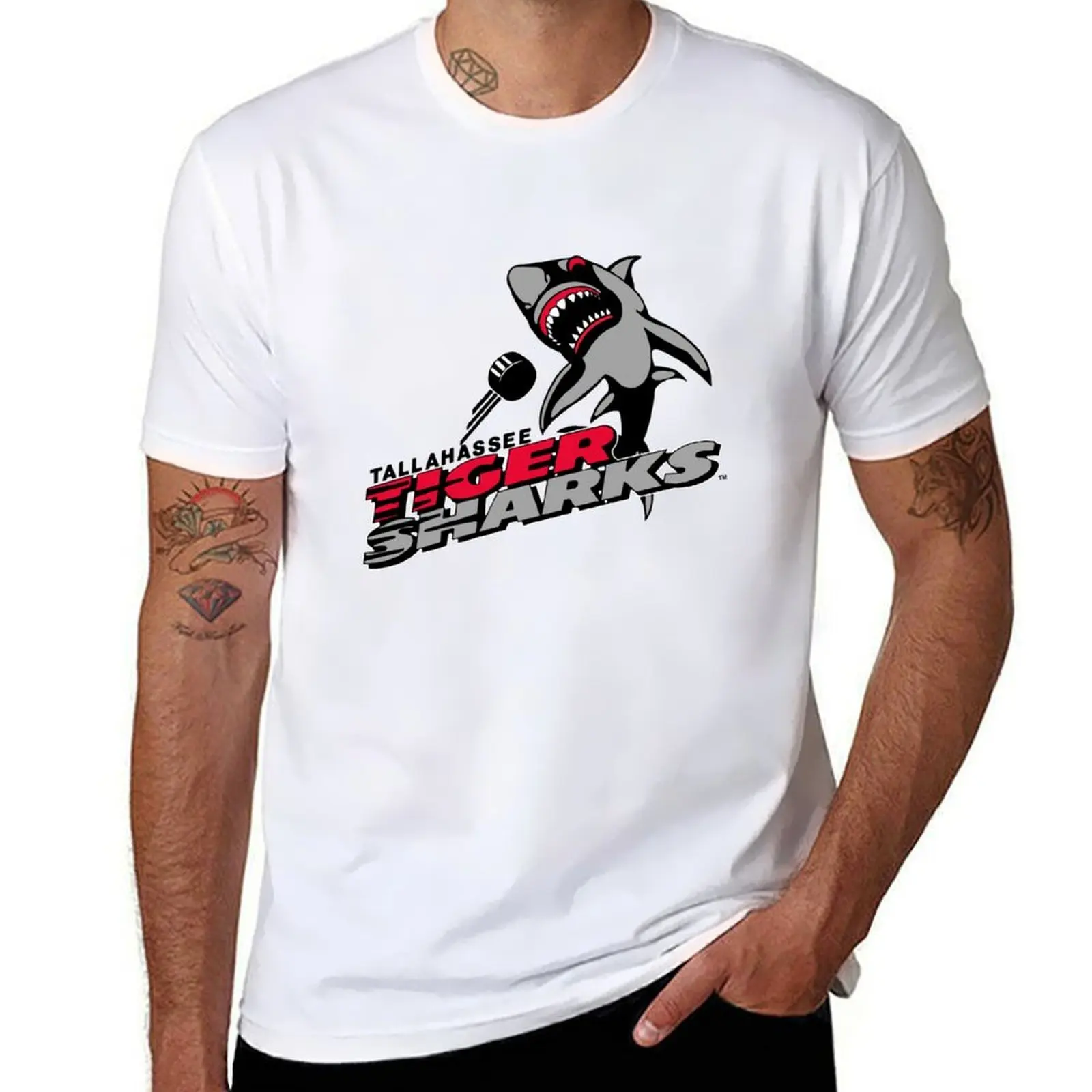 

Tallahassee Tiger Sharks T-Shirt t shirt men 100% cotton luxury brand t shirts cotton 100% T-Shirt