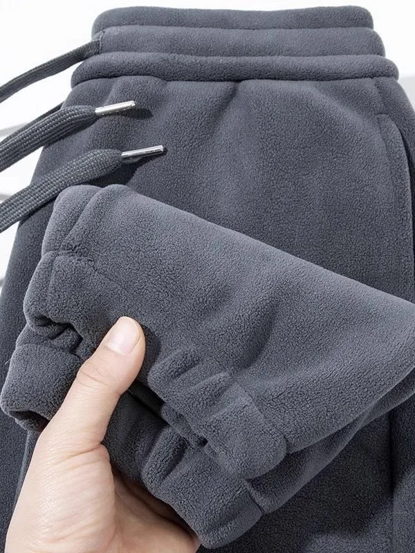 

ex Двусторонние спортивные штаны на подкладке, теплые повседневные длинные брюки, свободная посадка, молодежная зимняя спортивная одежда Faion