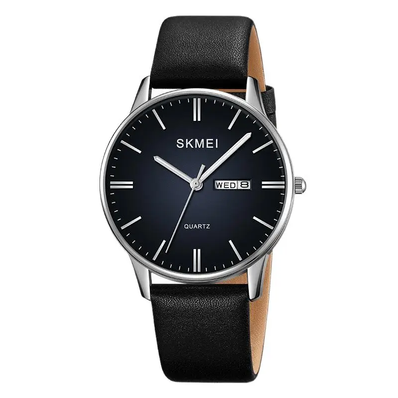 Skmei Men's Quartz Watch Belt Casual Watch Business Simplicity Men's Watch Calendar Display Large Dial Watch
