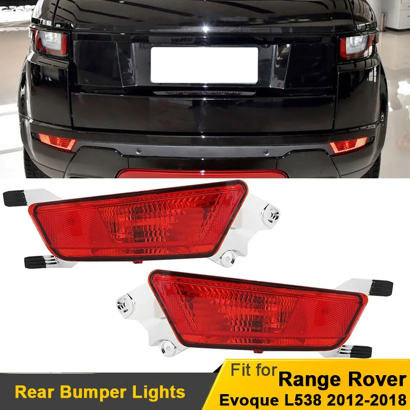 Car Rear Bumper Lights Reflector Lamps for Land Rover Range Rover Evoque L538 2012-2018