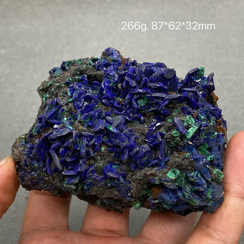 

Natural beautiful Azurite and Malachite symbiotic mineral specimen crystal Stones and crystals Healing crystal