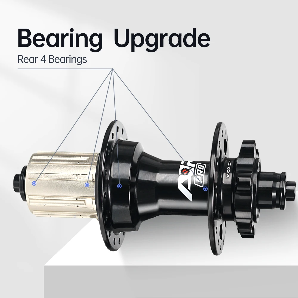 MT-001F/R Pro 32h electric bicycle wheel hub ARC 2026 new black alloy mountain bike bearing wheel hub, quick release