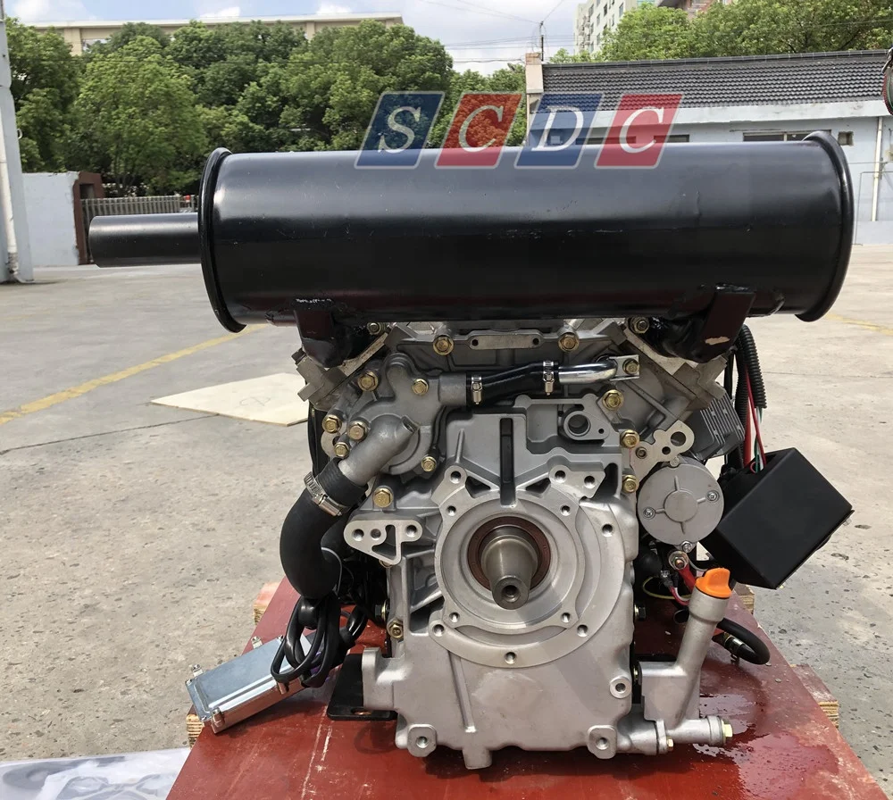 Water Cooled 19HP 2 Cylinder V Type 2V80 Engine for Light Truck / Construction Work/ Generator