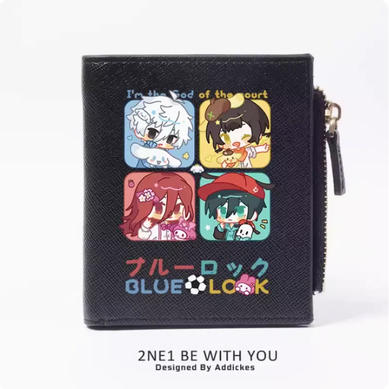 Anime Chigiri Hyoma Blue Lock Fashion Wallet PU Purse Card Coin Zipper Money Bag Cosplay Gift B1422