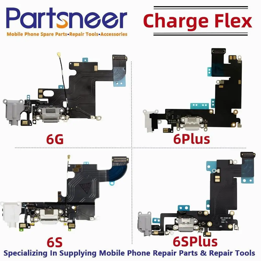 

Compatible with iPhone 6/6Plus/6S/6Splus charge flex - Charging Port Flex Cable - Headphone Port/Microphone/Antenna Replacement