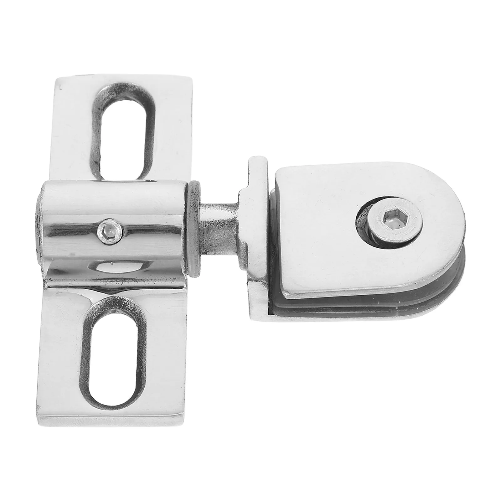 1 set 1 Set Of Stainless Steel Shower Door Pivot Hinge Clamp For Glass Doors Heavy Duty Bathroom Hardware, Glass Door Hinge