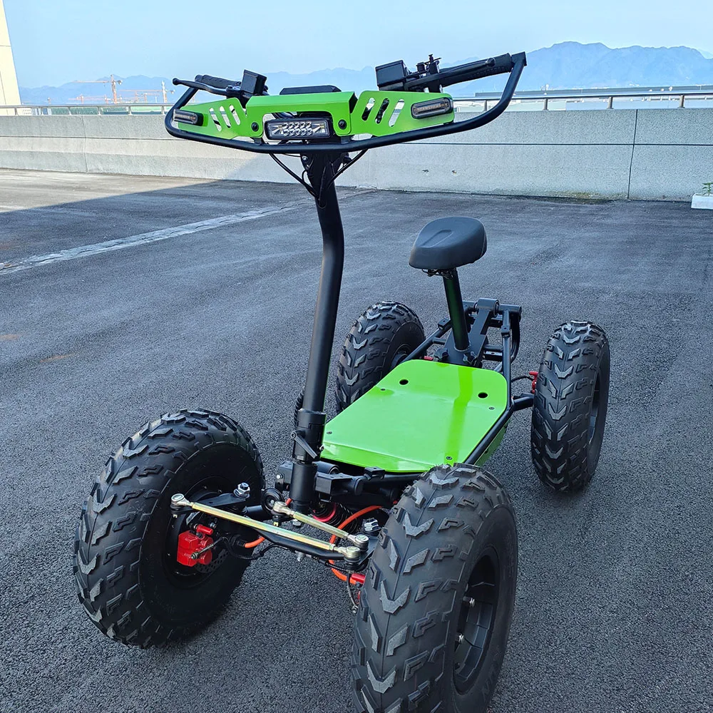 All Terrain 4 Wheel Electric Scooter Utility Vehicle High Power For Farm Work Outdoor Travel Camping