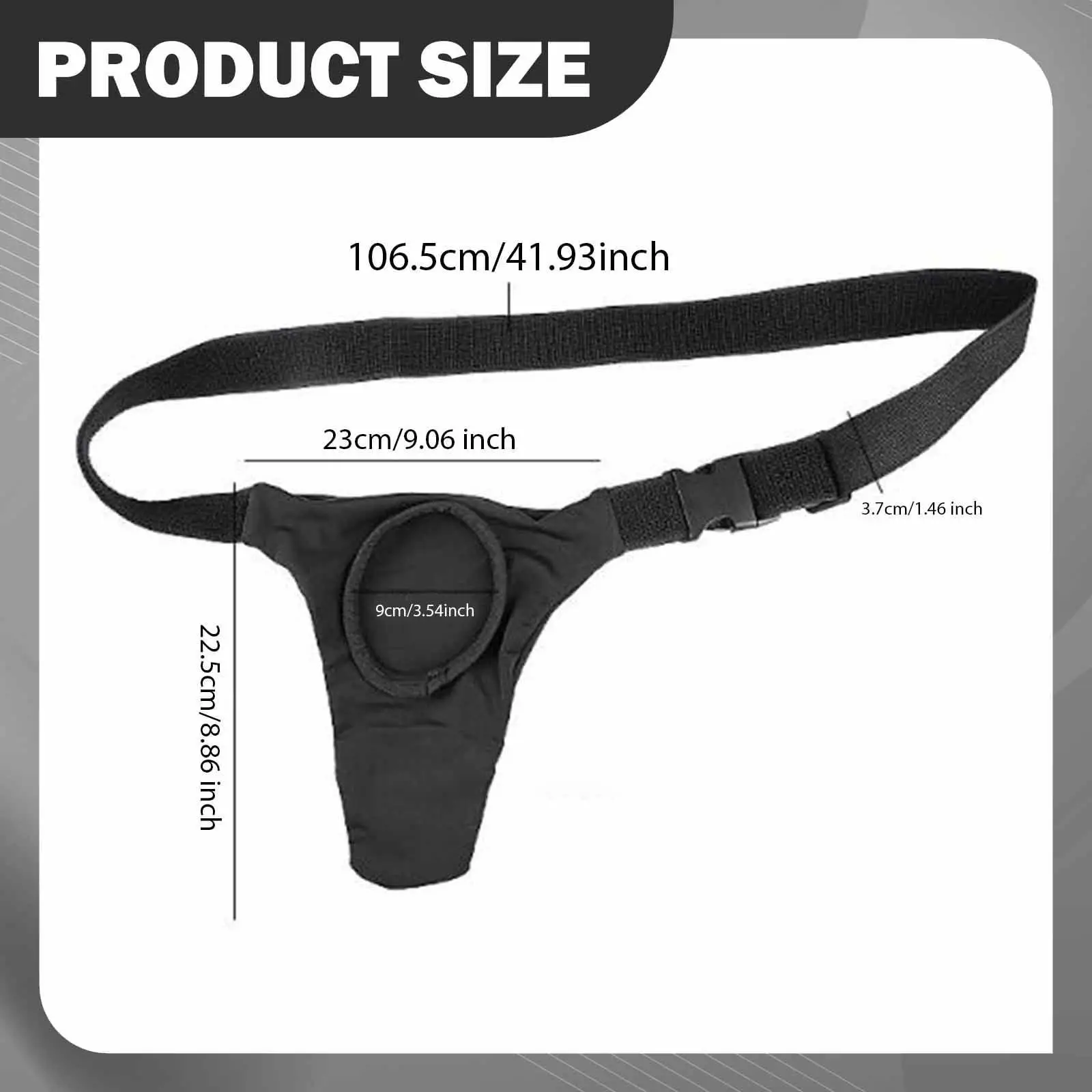 

Ostomy Bag Cover Belt Washable Reusable Adjustable Breathable Pocket Protector for Everyday Use