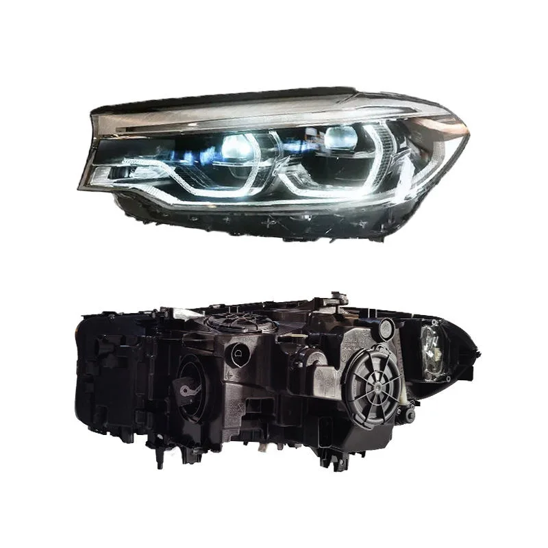 For BMW G30 G38 2017-2021 5 Series Headlight Auto Head lamp Reverse Brake Fog Front lights DRL Plug and Play IP67 2pcs/Set