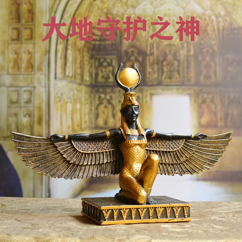 

Ancient Egyptian Goddess of Isis Sculpture Model, Living Room, TV Cabinet, Office, Study Ornaments, Crafts, Home Decoration