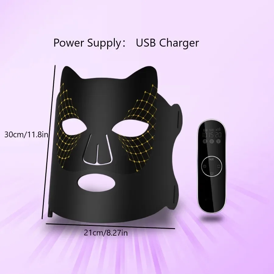 4 Colors Led Light Facial Mask Photon Light Therapy