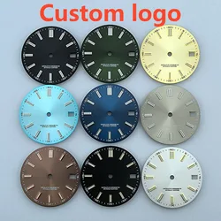 Watch dial N H35 dial Custom logo No logo Blue Luminous 28.5mm dial for N H35 N H36 movement watch accessories