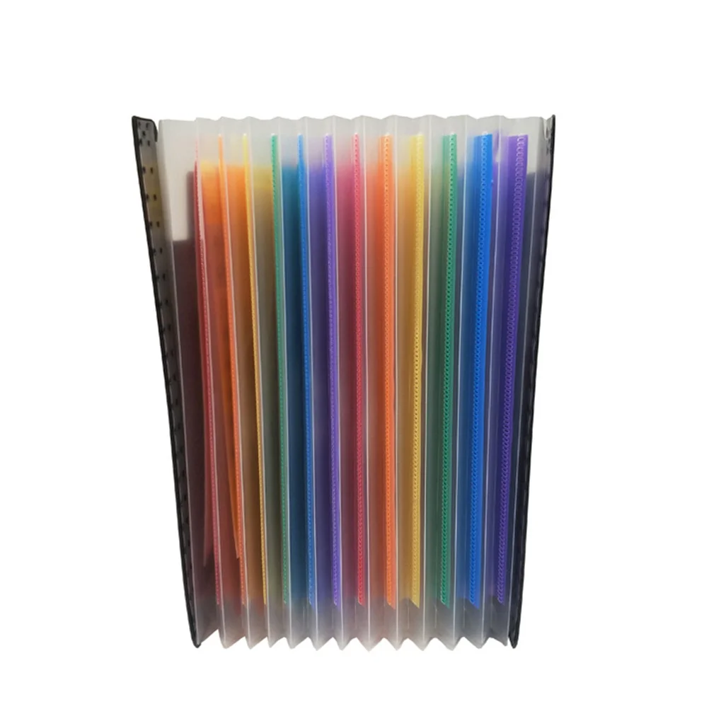 

1Pcs Accordion File Folder Letter Size Plastic Expanding Snap Closure Document Organizer File Holder Office School