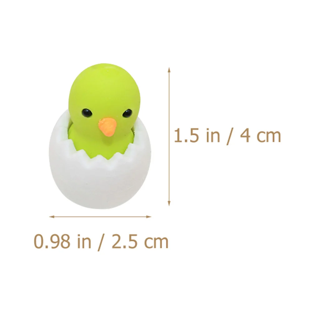 18Pcs Animal Erasers Chicken Cute Desk Pets Perfect for School Study Soft Mini Pencil Erasers for
