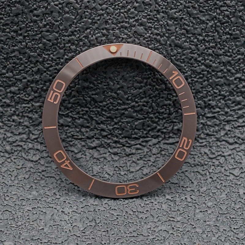 38 مللي متر مشطوف الألومنيوم الحافة إدراج يناسب SKX007 SKX009 SKX011 SRPD ساعة حافظة الرجال الغوص الساعات استبدال الملحقات