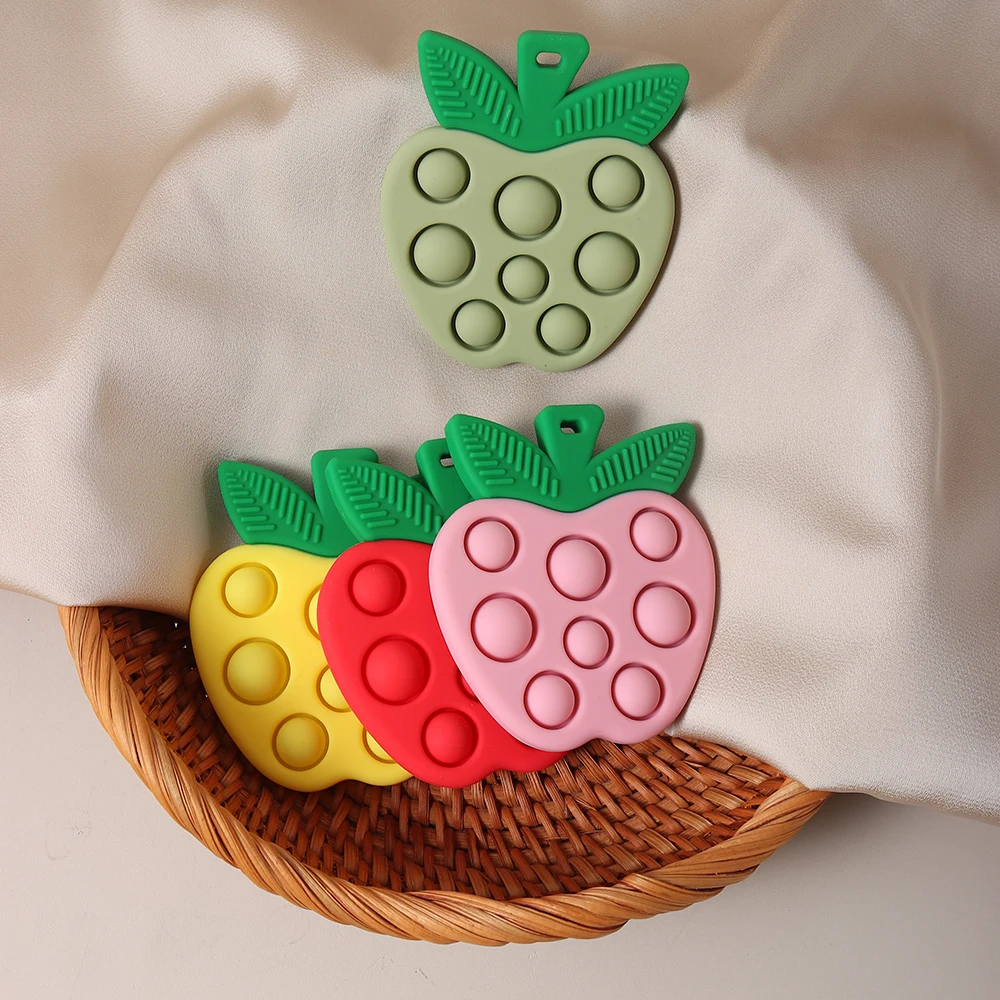 Newborn Baby Silicone Colorful - Baby Food Apple review and price