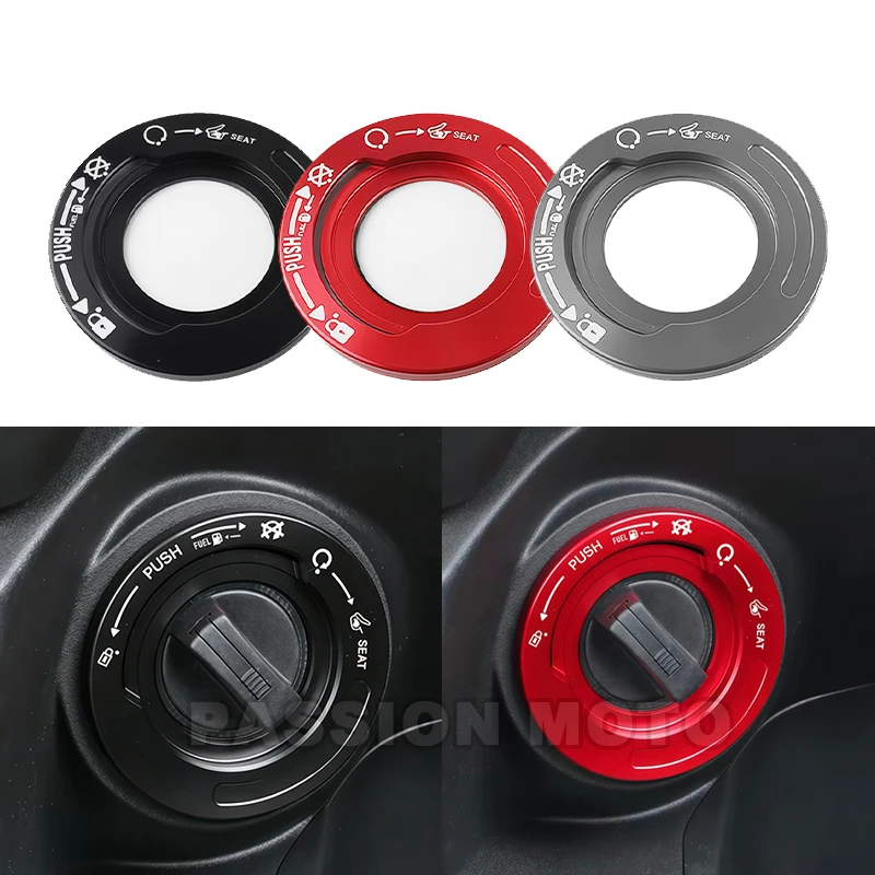 Motorcycle Ignition Switch Cover One-touch Start Button Rotating Protective Cap For Yamaha MT03 MT07 MT09 MT10 2014-2025 2026