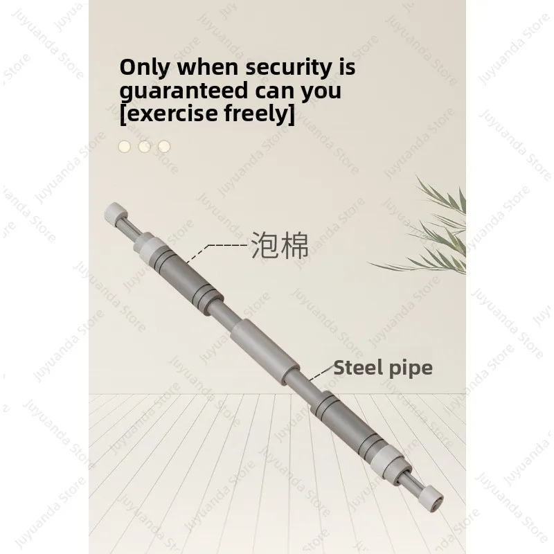 No Drill Door Frame Pull Up Bar Doorway Mounted Horizontal Bar Home Fitness Gym Strength Training Equipment